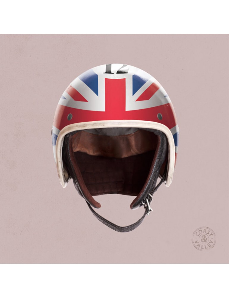 Tableau décoratif toile casque UK rose 40x40 cm COAST AND VALLEY Tableau décoratif toile casque UK rose 40x40 cm COAST AND VALLEY