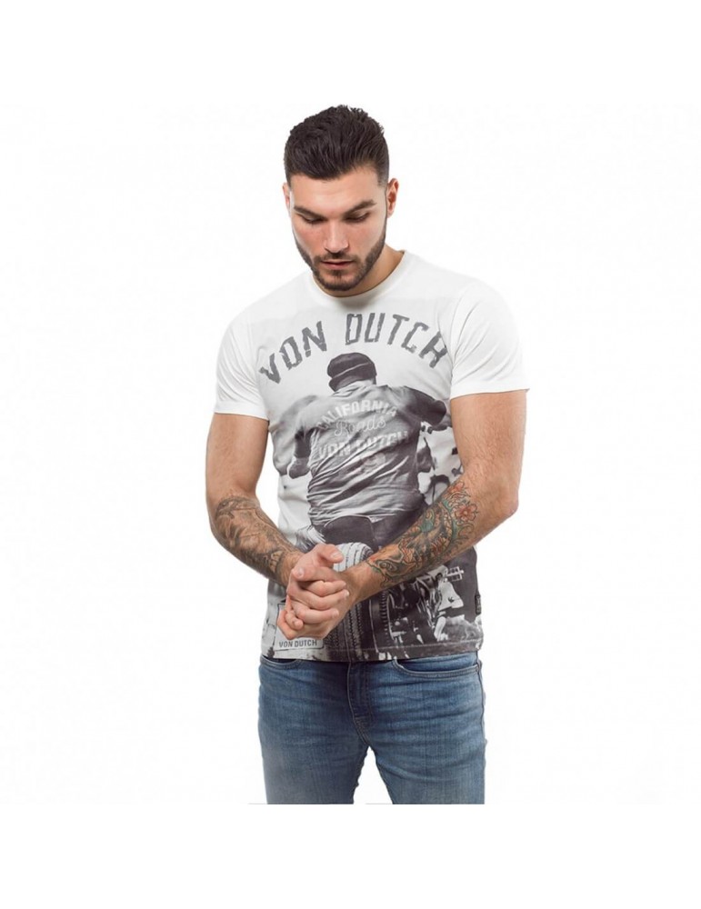 T-shirt homme Cédar blanc écru VON DUCTH T-shirt homme Cédar blanc écru VON DUCTH