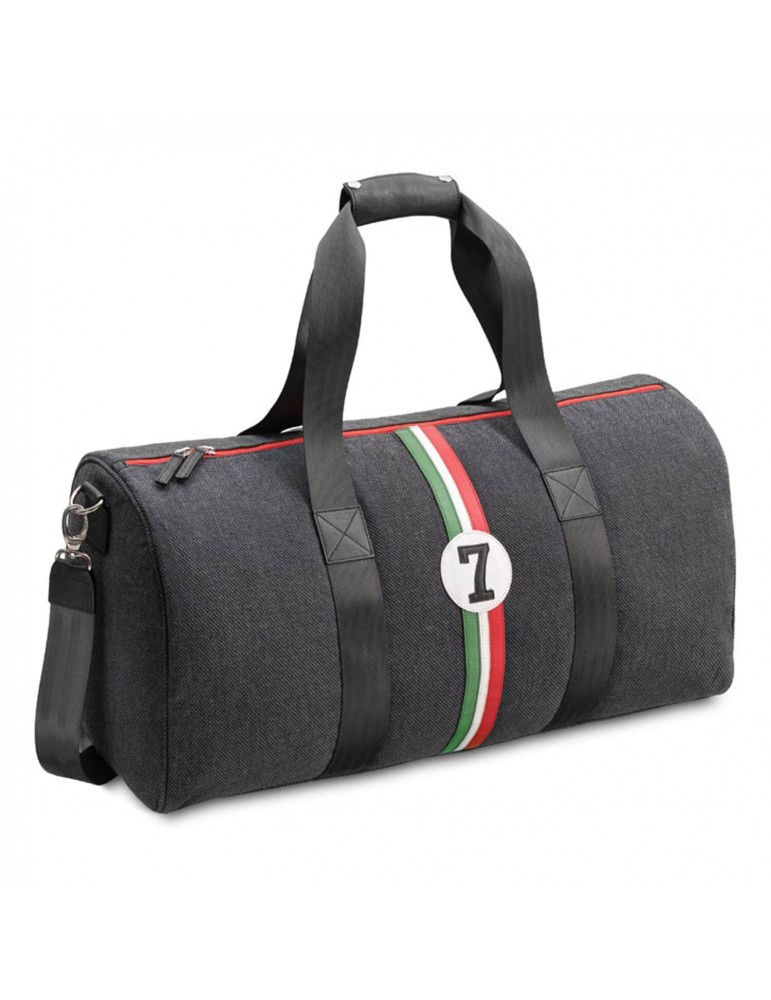 Sac de voyage homme tissu cuir upcyclés Riccardo vbr7 1 Sac de voyage homme tissu cuir upcyclés Riccardo vbr7 1