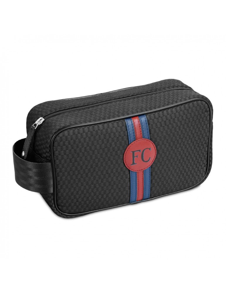 Trousse de toilette voyage homme tissu cuir recyclés personnalisable Trousse de toilette voyage homme tissu cuir recyclés personnalisable