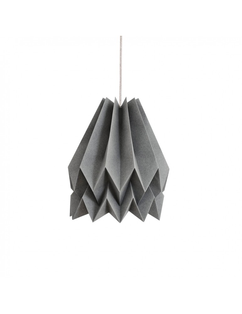 Abat-jour déco gris en papier ORIKOMI Abat-jour déco gris en papier ORIKOMI