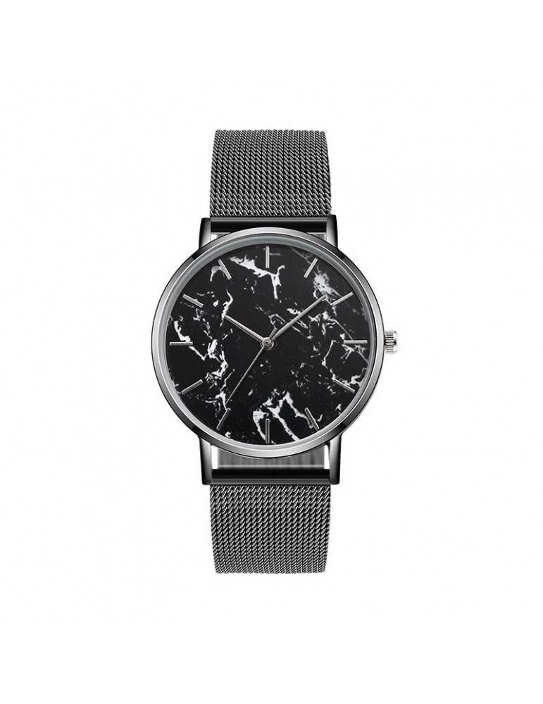 Montre femme noir marbre Montre femme noir marbre