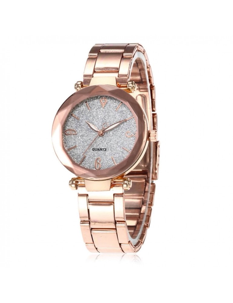 Montre pour femme quartz rose gold blanc Montre pour femme quartz rose gold blanc