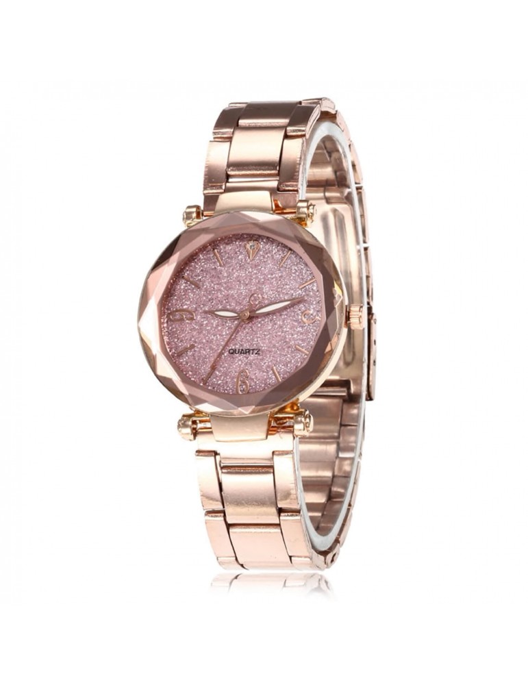 Montre pour femme quartz rose gold rose Montre pour femme quartz rose gold rose